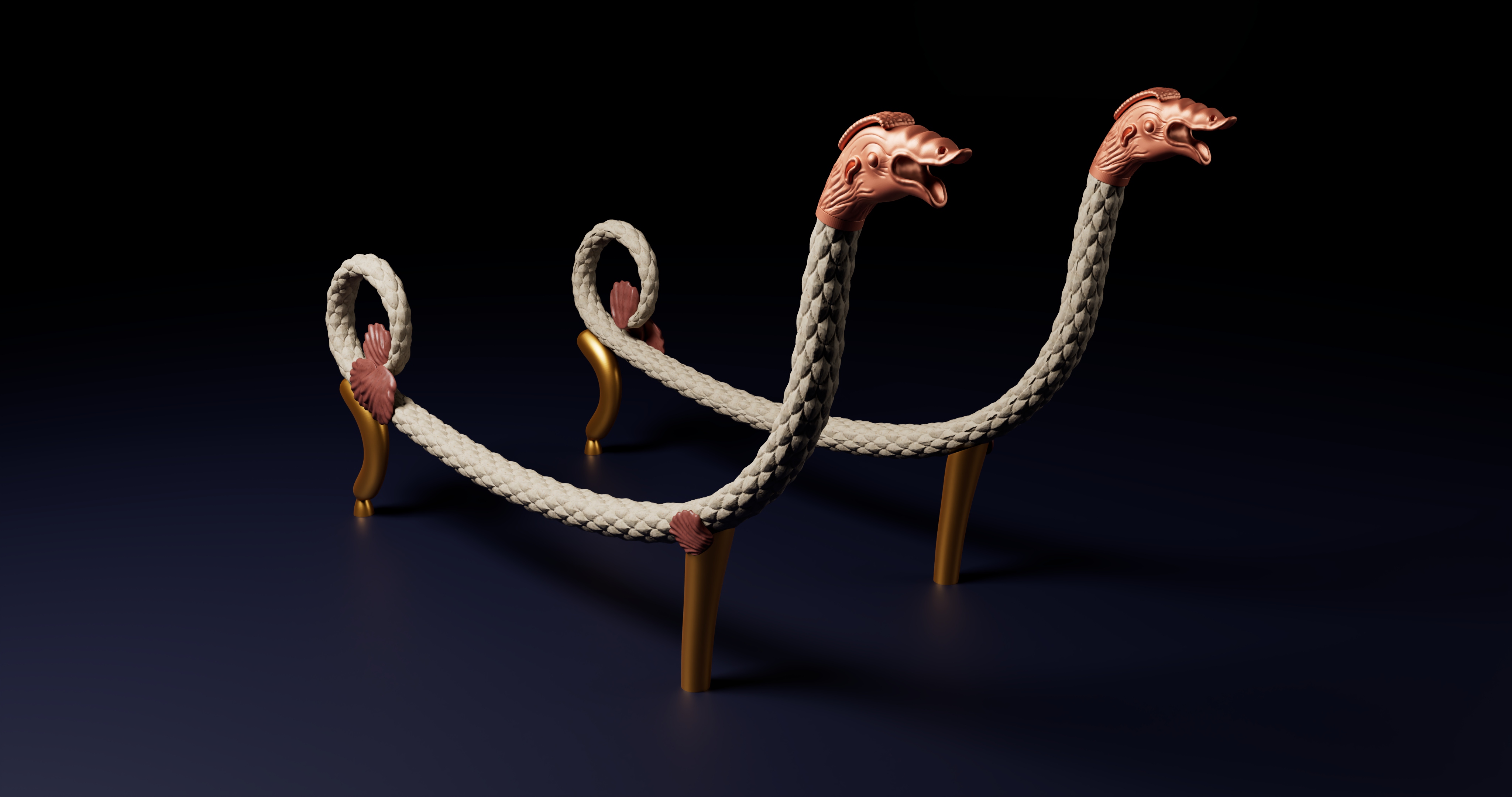 Chair-Animal Shaped Chair Legs-3dprints and CNC-wood